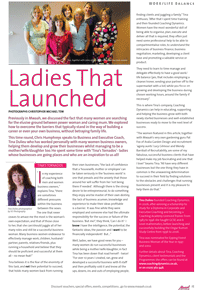 'Tina's Tornados' - Article about a group of female-owned businesses, all of whom have experienced growth as a result of coaching